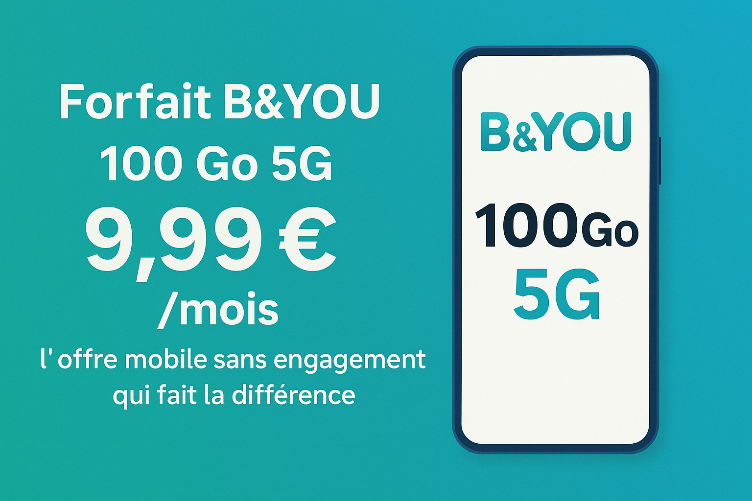 Forfait Bouygues 100 Go 5G : l’offre mobile à petit prix qui change tout
