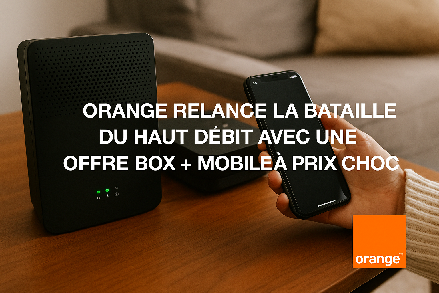 Orange relance la bataille du haut débit avec une offre box + mobile à prix choc