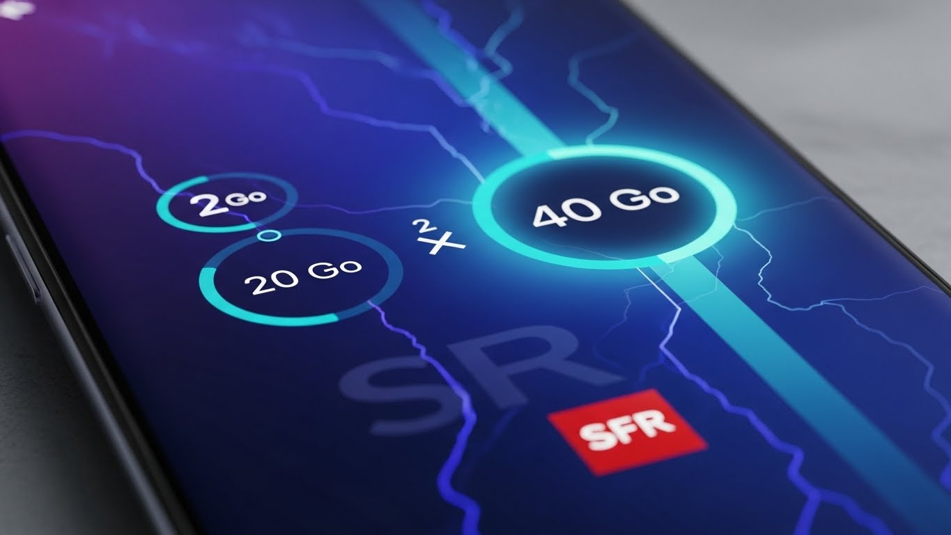 20 Go x 2 = 40 Go pour le même prix avec ce forfait mobile 5G SFR