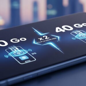 20 Go x 2 = 40 Go pour le même prix avec ce forfait mobile 5G SFR