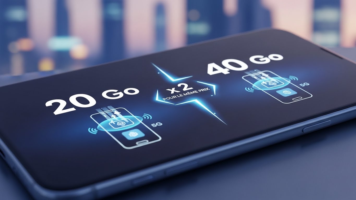 20 Go x 2 = 40 Go pour le même prix avec ce forfait mobile 5G SFR
