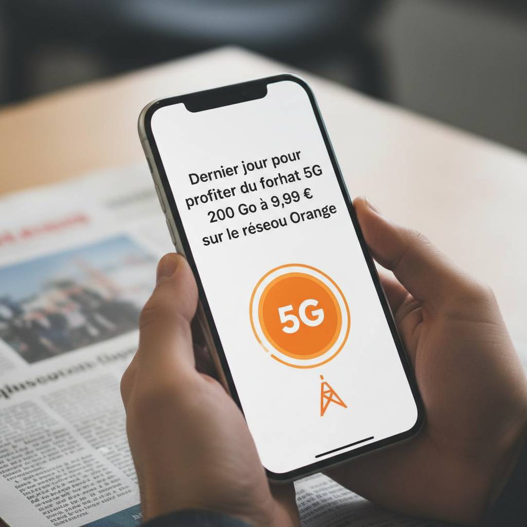 Offre 5G Orange 200 Go à 9,99 € prend fin aujourd&rsquo;hui